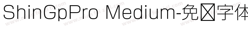 ShinGpPro Medium字体转换